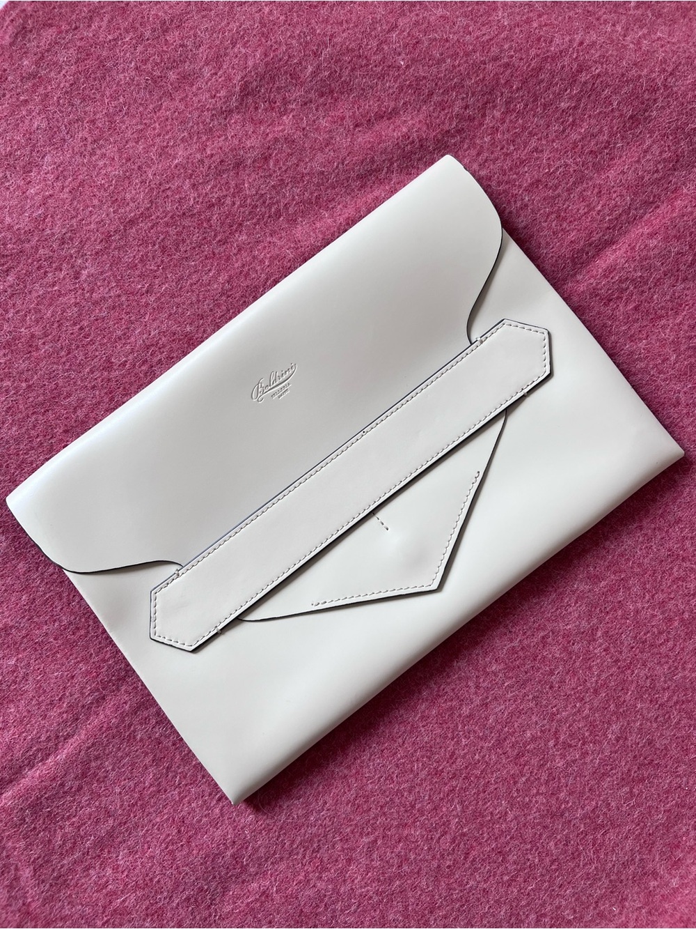 Boldrini Selleria dal 1955 Leather Flap Closure Slim Clutch Envelope